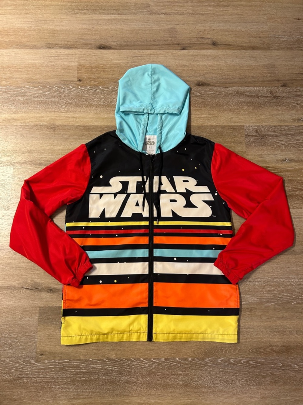 Disney Parks Star Wars Hooded Windbreaker Jacket Men's Size Small
